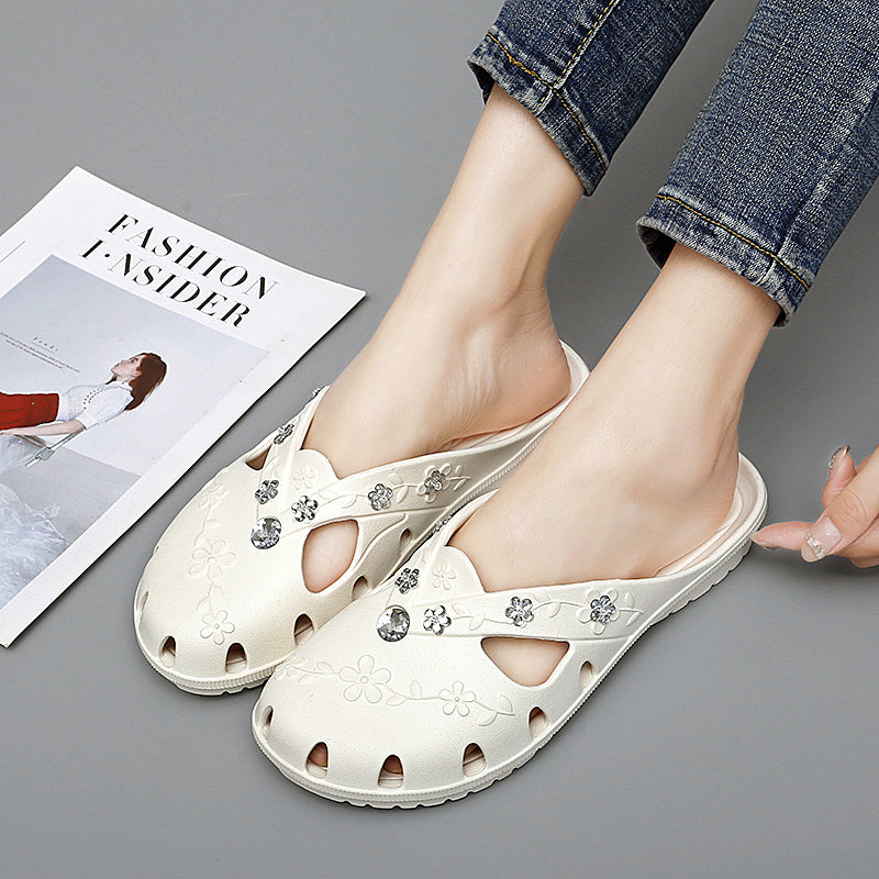Womens Casual Clogs Breathable Summer Beach Sandals Valentine Slippers Slip On Flip Flops Lightweig 5