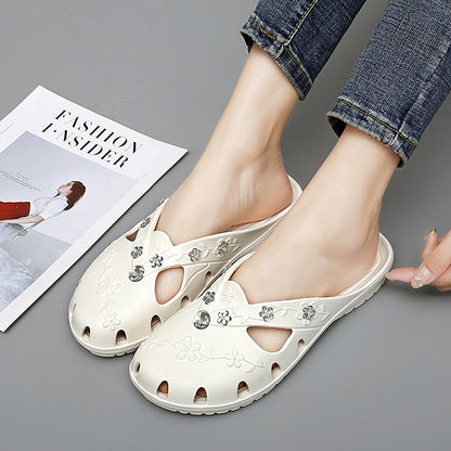 Womens Casual Clogs Breathable Summer Beach Sandals Valentine Slippers Slip On Flip Flops Lightweig 5