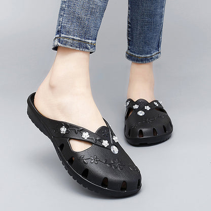 Womens Casual Clogs Breathable Summer Beach Sandals Valentine Slippers Slip On Flip Flops Lightweig 6