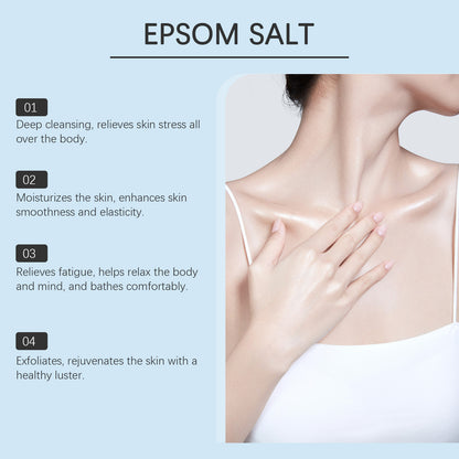 Luxury Bath Salt, Spa Quality Exfoliating Scrub, Dead Skin Removal, Soothing Moisturizing Body Wash, Improve Skin Rough