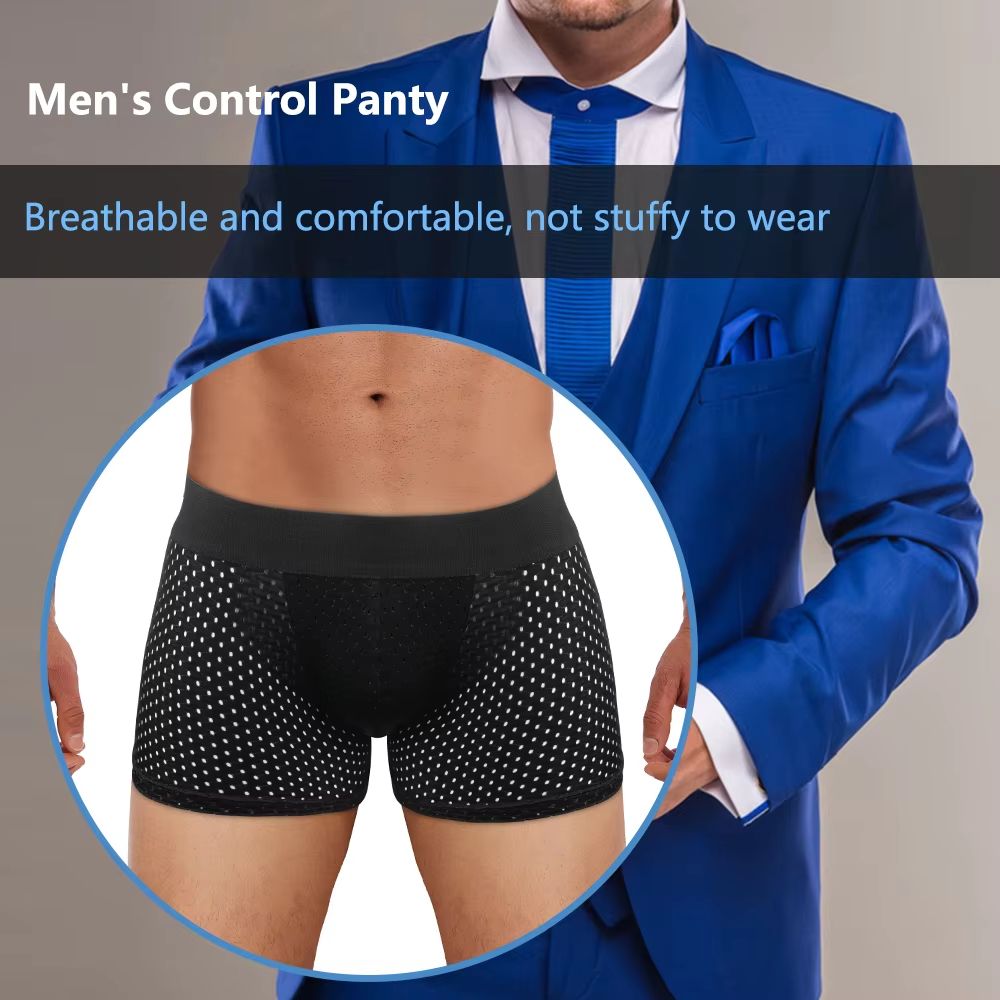 Mens Removable Buttocks Body Shaper Shorts  Hip Lift Boxer Briefs With Breathable QuickDrying Suppo 4