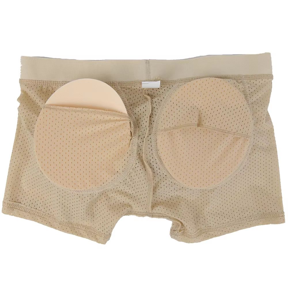 Mens Removable Buttocks Body Shaper Shorts  Hip Lift Boxer Briefs With Breathable QuickDrying Suppo 5
