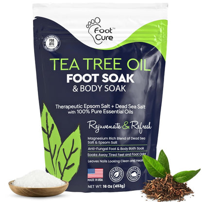 Tea Tree Oil Foot Soak, Soothes Sore Tired Feet, Repairs Toenail, Softens Calluses, Athletes Foot Treatment