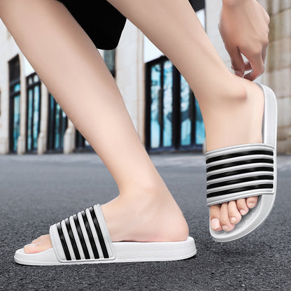Soft Comfortable Men Indoor Home Slippers Summer Bath Flip Flops Couple Family Flat Shoes Lightweig 1