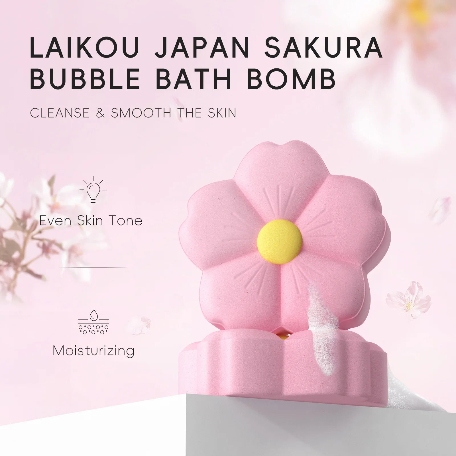 LAIKOU Aromatherapy SPA Bath Bombs, Body Stress Relief, Exfoliating Moisturizing Fragrances, Skin Care Salt Ball