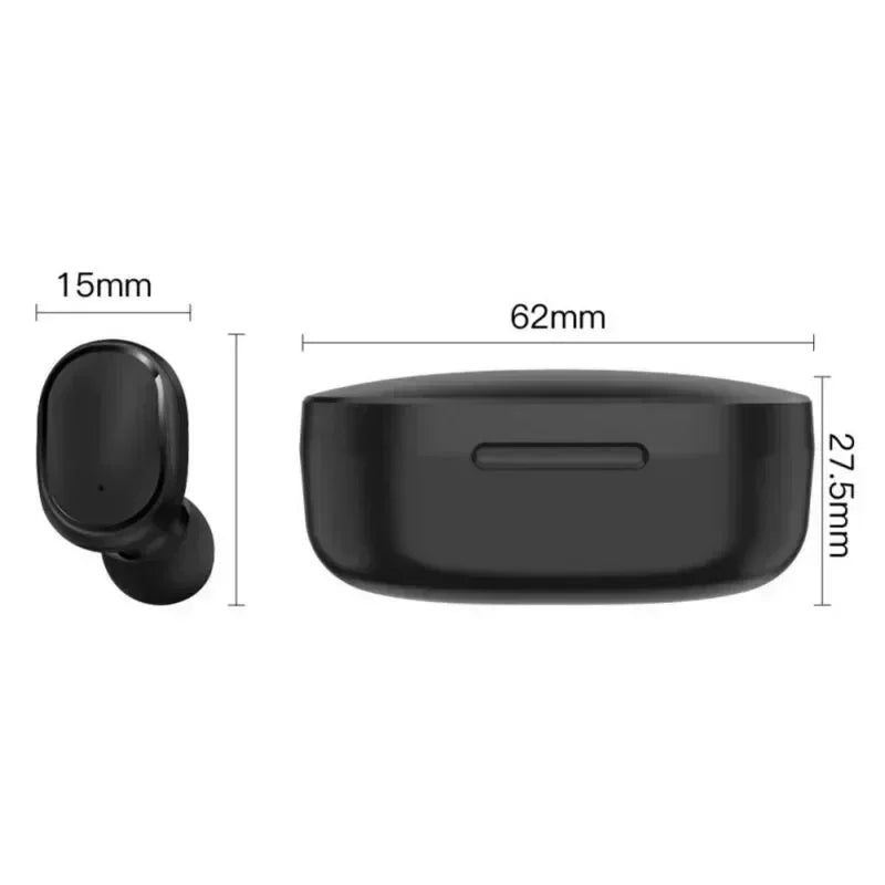 TWS Bluetooth Headset Wireless Earbuds, E6S Wireless Bluetooth Earphones, Noise Cancelling Earphones with Microphone