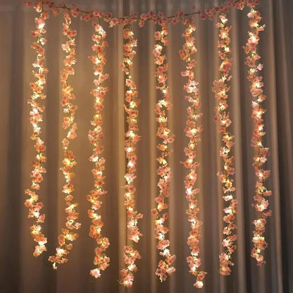 180cm Artificial Sakura Flower Vine  Realistic Cherry Blossom Garland For Wedding Party Home  Garde 3