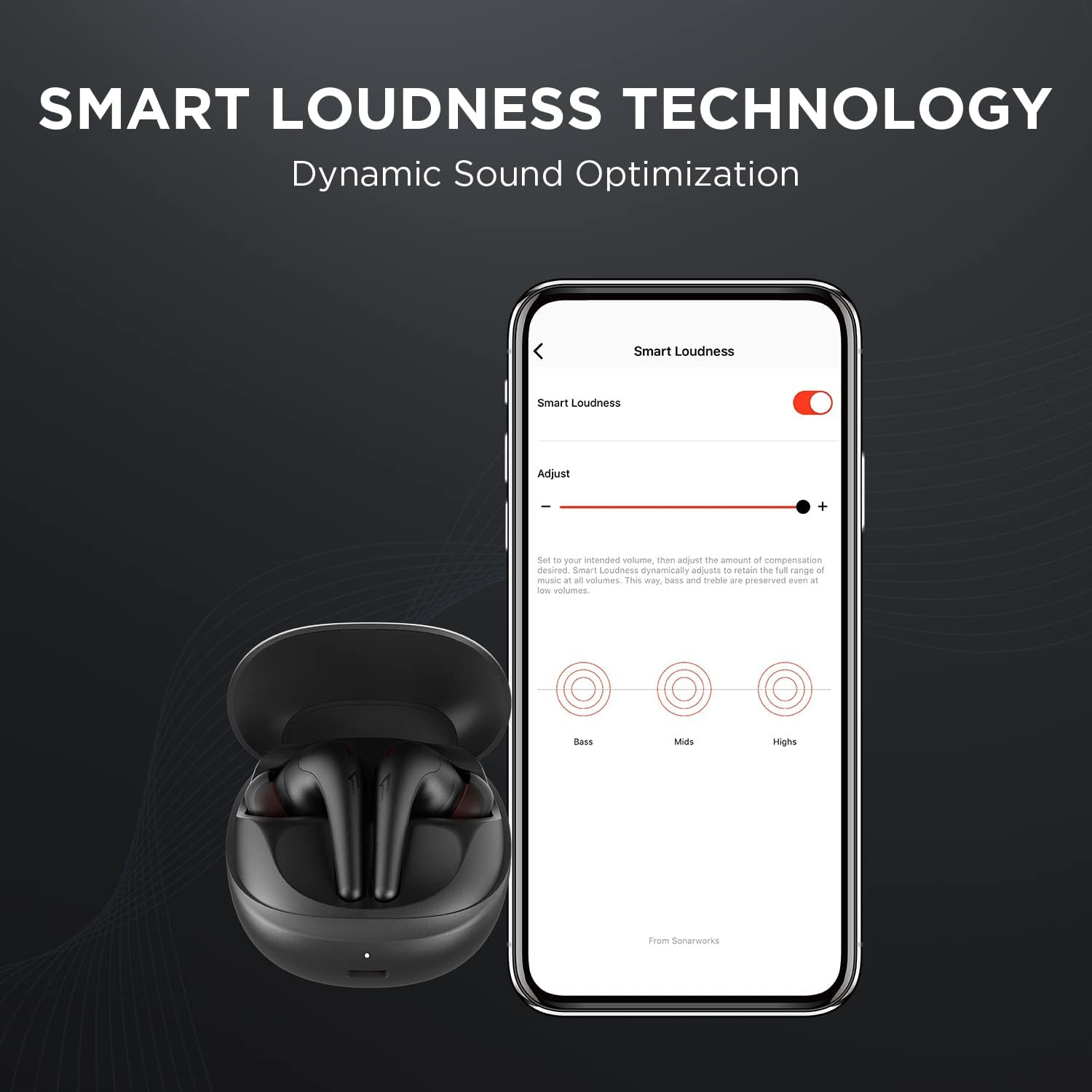 Bluetooth 5.2 Aero Ear Buds, Noise Cancellation, Wireless Charging Headset, Clear Calls, 28h Playtime