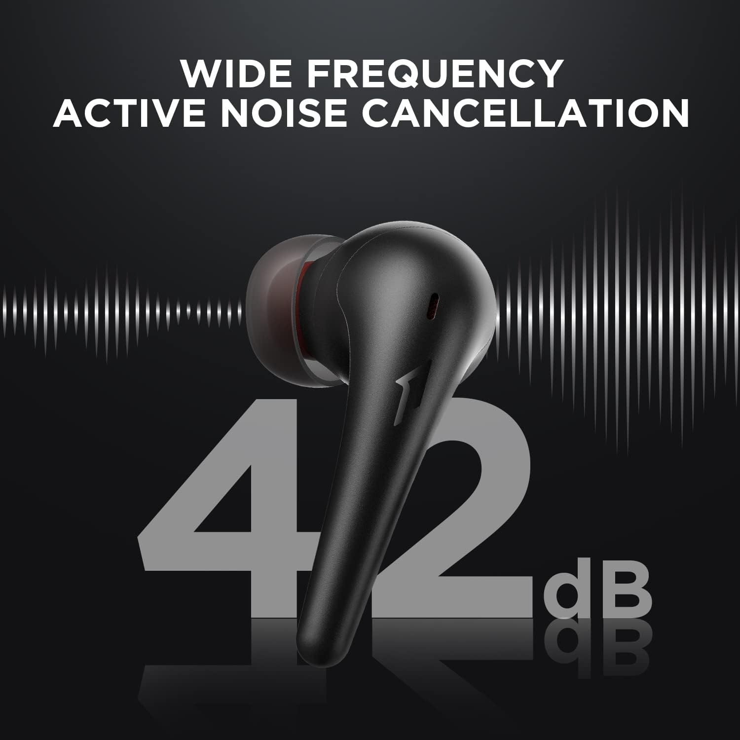 Bluetooth 5.2 Aero Ear Buds, Noise Cancellation, Wireless Charging Headset, Clear Calls, 28h Playtime