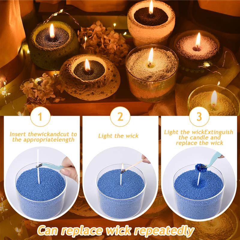 Colorful Granular Pearl Wax, DIY Candle Making Materials, Handmade Sand Painting Wax For Colour Sand Crafts