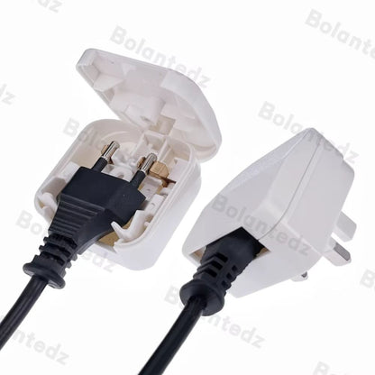 European To UK Travel Power Adapter  British Plug Adapter With 5A Fuse For AC Charger Sockets  Powe 1