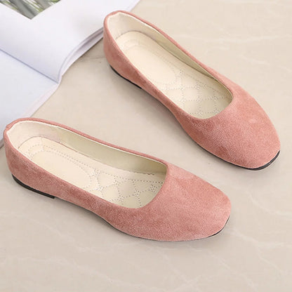 Spring Summer Women Flat Shoes Sandals Casual Ballerina Solid Color Comfort Flats Shallow Heel Fema 6