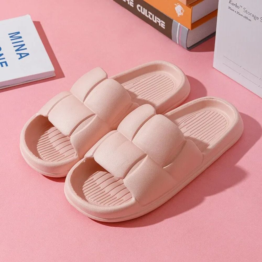 Womens Simple Thick Platform Cloud Slippers Summer EVA Slide Sandals With Soft Sole AntiSlip Comfor 4