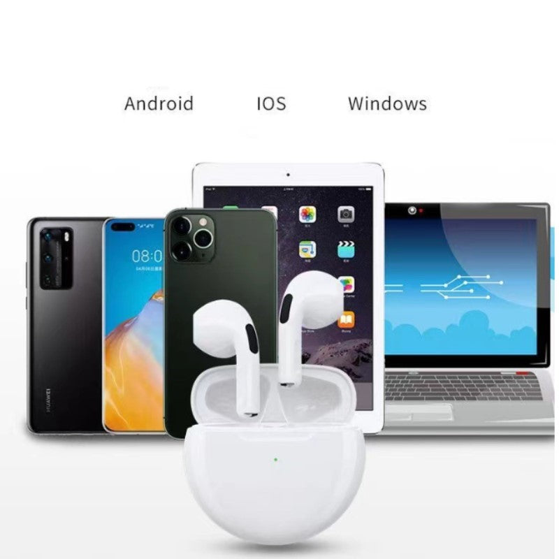 Wireless Bluetooth Headset Original Earbuds Tws 6, Mini 5.3 Headphone Earphone with Mic, Charging Box for Samsung iPhone