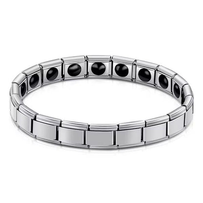 Vintage Copper Magnetic Bracelet For Men  Pain Relief Therapy Link Chain With Double Row Magnets 19
