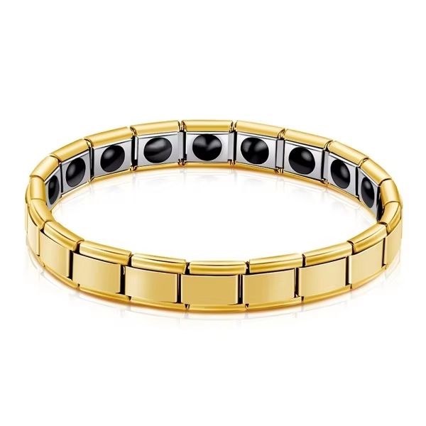 Vintage Copper Magnetic Bracelet For Men  Pain Relief Therapy Link Chain With Double Row Magnets 23
