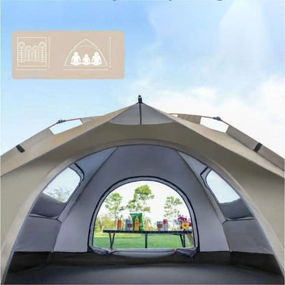 2-Door Sunshade Camping Shelter Tent for Travel & Outdoors