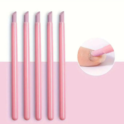Ultra Thin Pink Nail Art Liner Brushes Set 5 Pcs 18