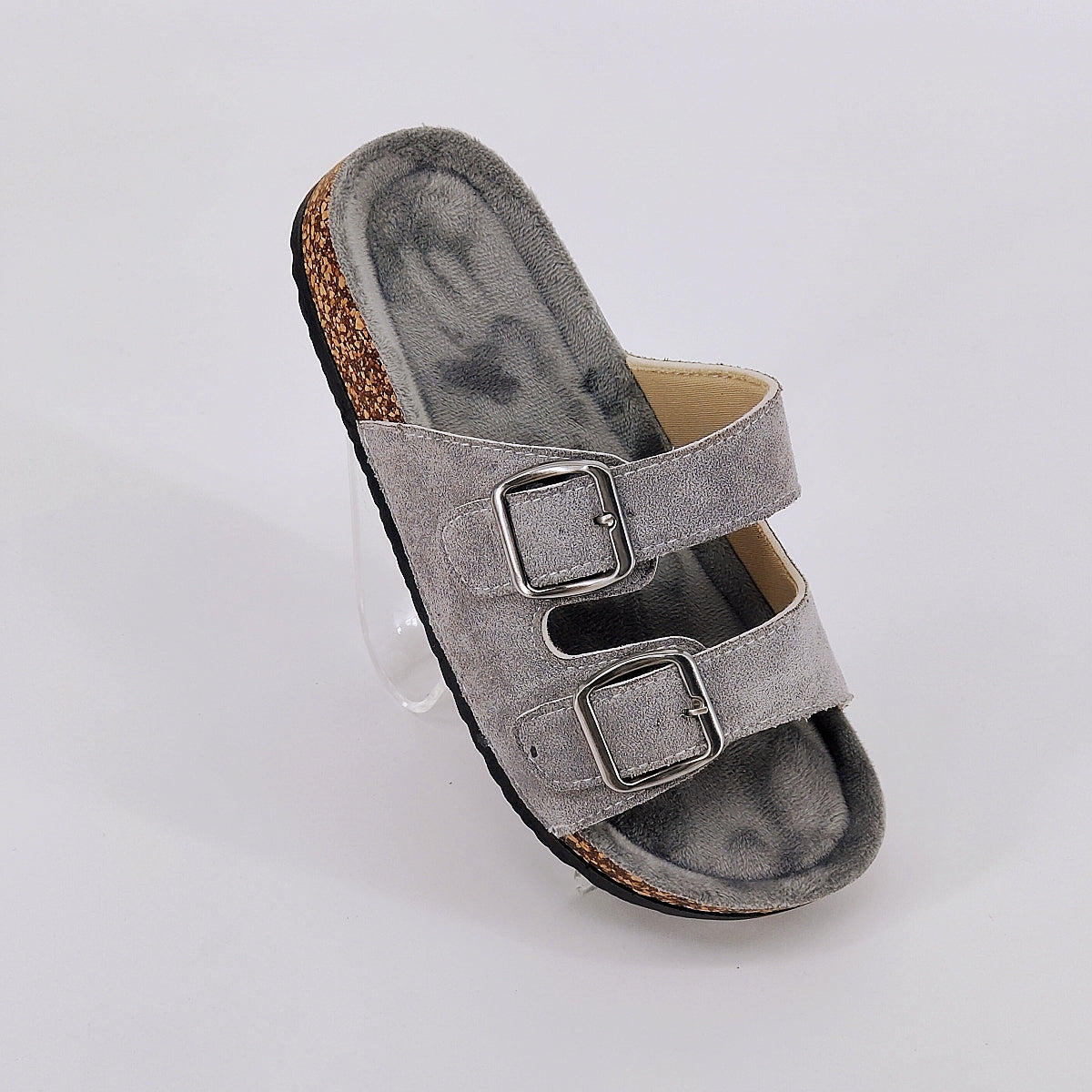 Summer Trendy Buckle Flat Cork Slippers, Fashion Holiday Sandals for Men & Women, Outdoor Casual Beach Buckle Footwear