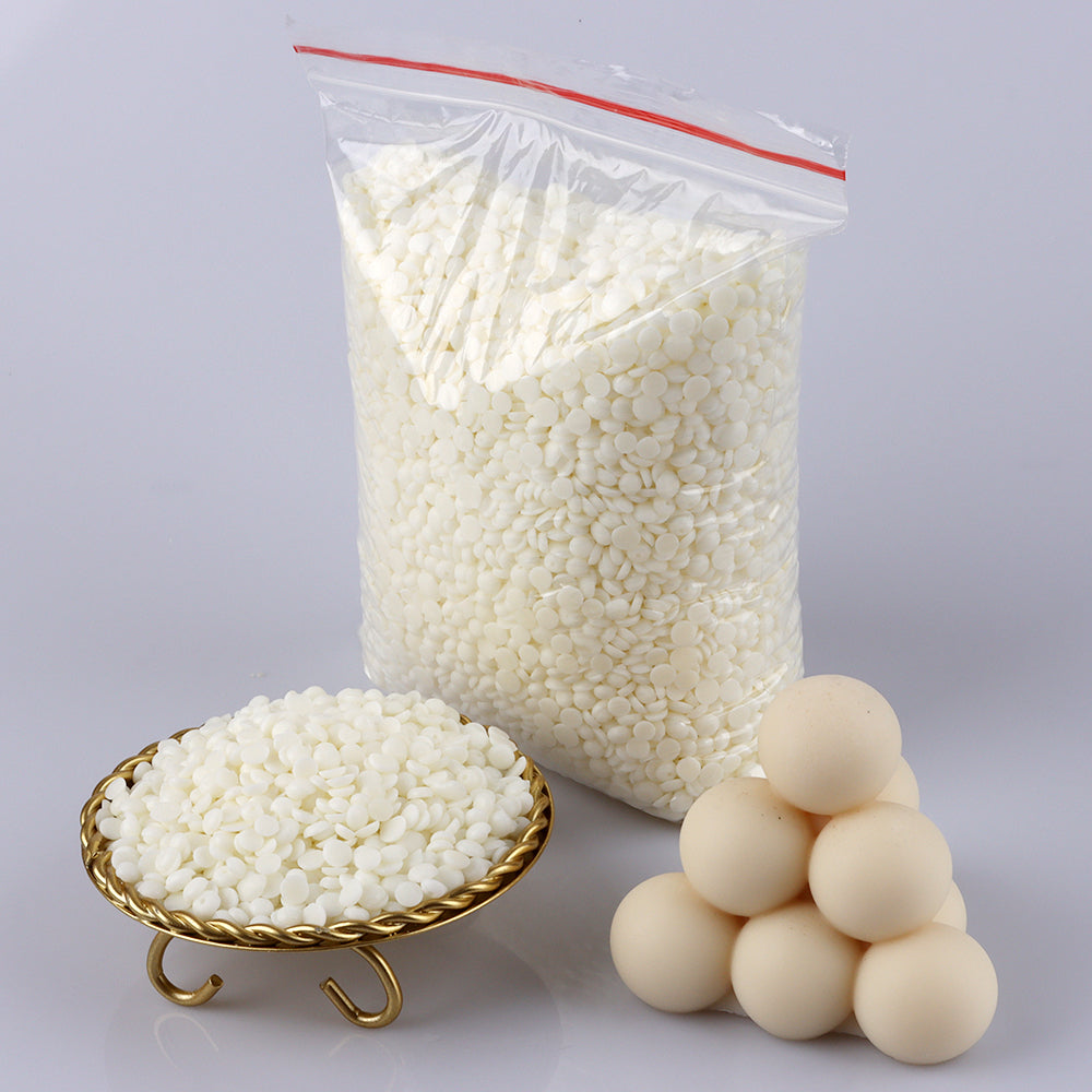 Natural Soy Wax Granules, 1KG Candle Making Supplies, Scented Raw Material, 100% No Additives for DIY