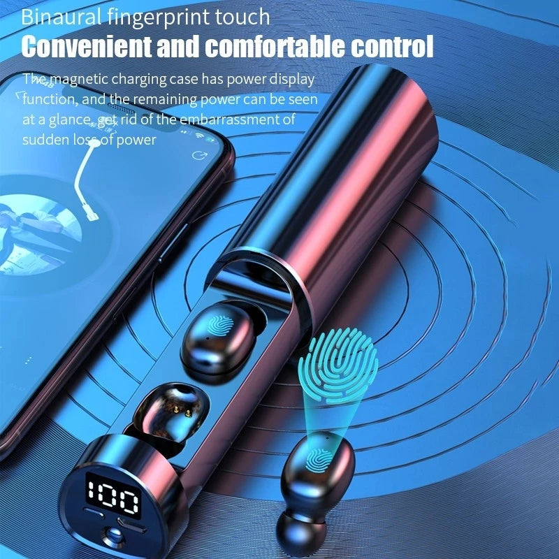 Waterproof TWS N21 Wireless Headphones, HD Noiseless Call Headset, Bluetooth In-Ear Earphones With Mic