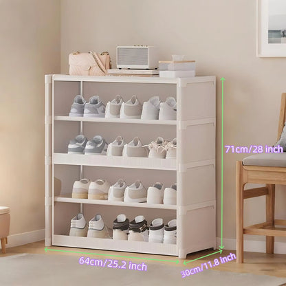 MultiLayer Shoe Storage Cabinet  Dustproof Shoe Rack Organizer With Clear Lid  SpaceSaving Design 8
