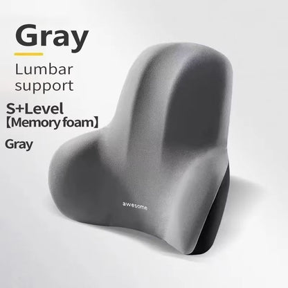 Memory Foam Lumbar Support Cushion  Back Pillow For Car Office  Gaming Chairs With MultiFunctional  7