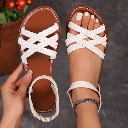 Womens Summer Flat Sandals  Roman Strap Sandals With NonSlip Rubber Sole For Daily Comfort 8