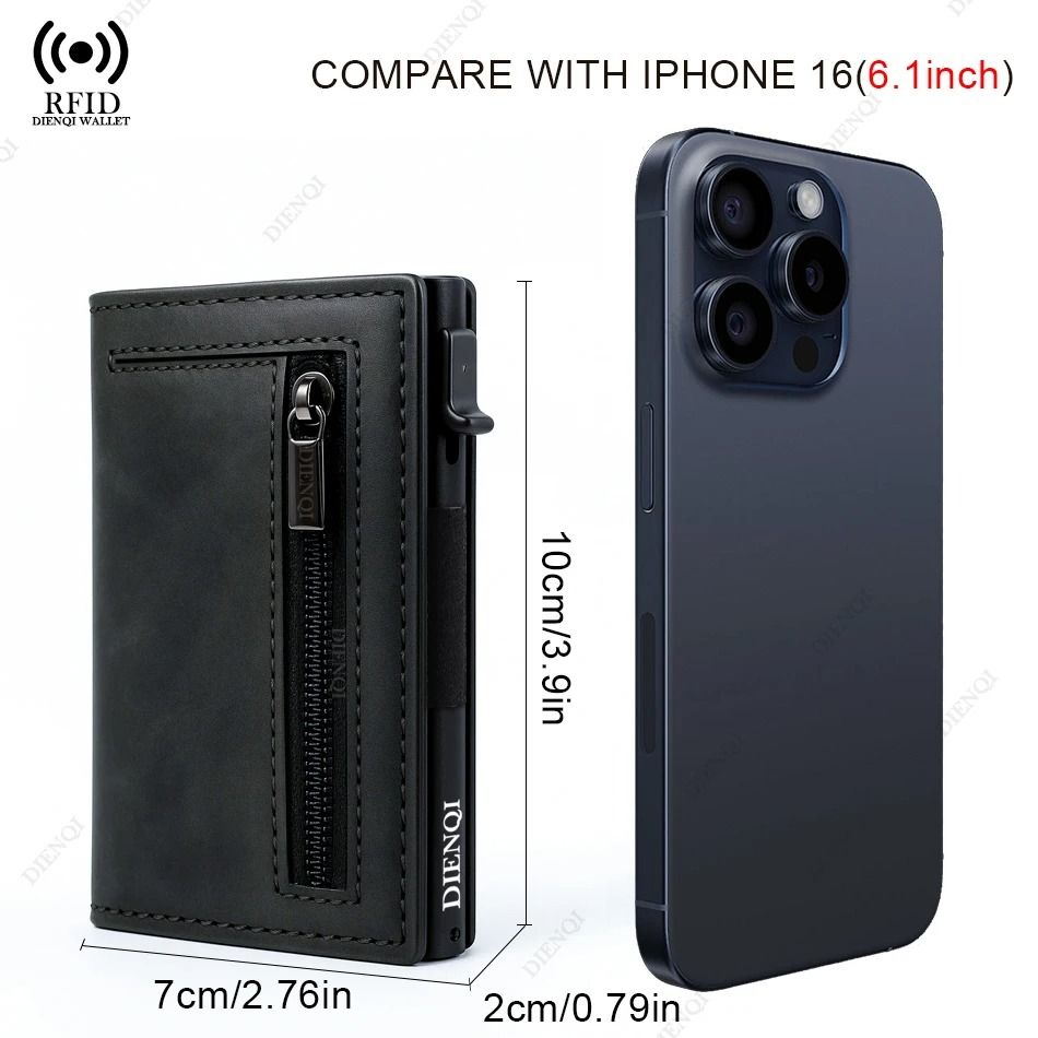 Slim Carbon Fiber RFID Card Wallet For Men 3