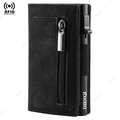 Slim Carbon Fiber RFID Card Wallet For Men 8