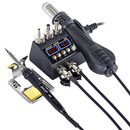 2 in 1 750W Soldering and Hot Air Rework Station with LCD Display