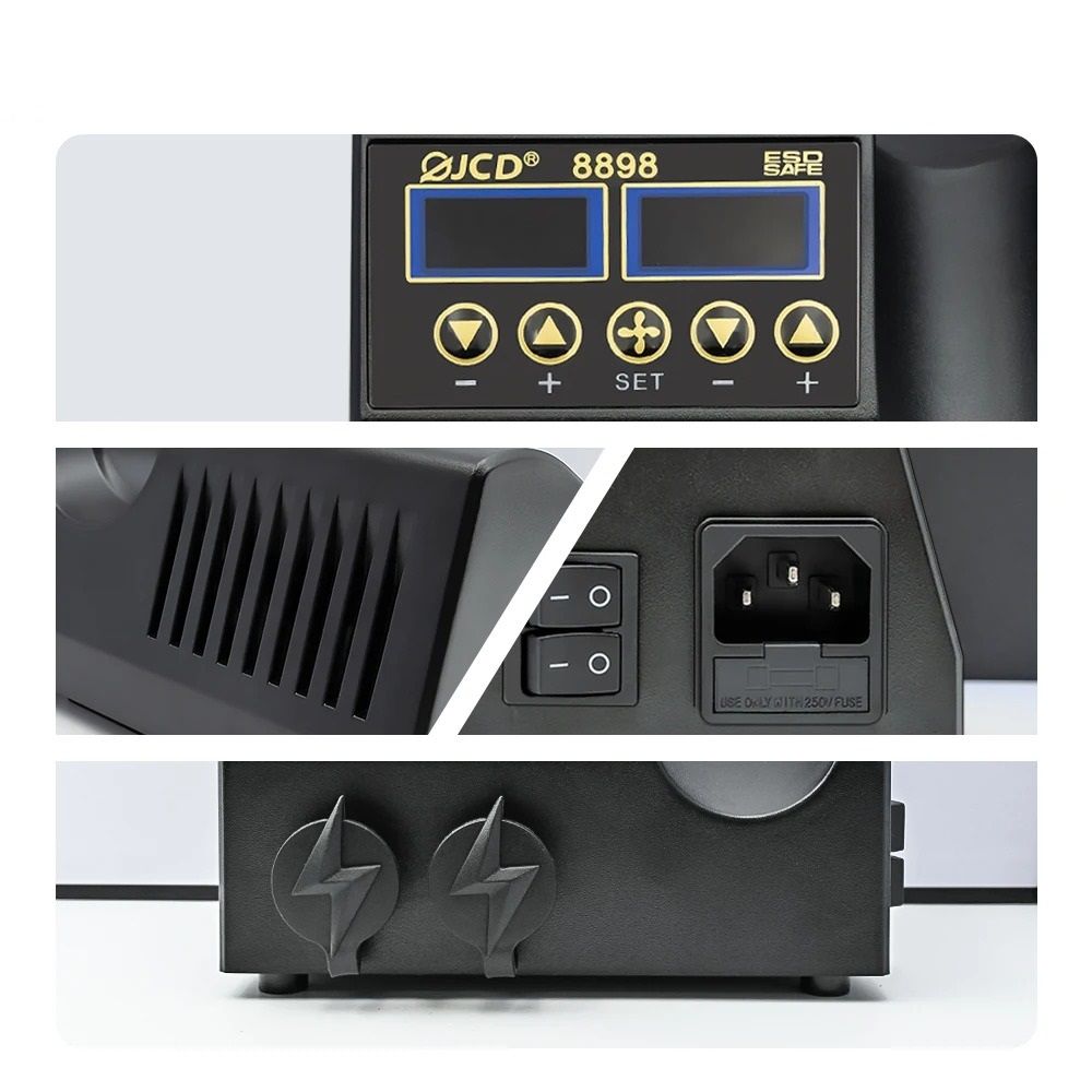 2 In 1 750W Soldering And Hot Air Rework Station With LCD Display 5