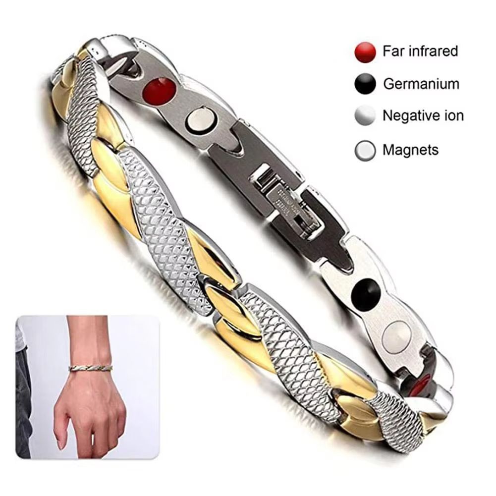 Dragon Pattern Magnetic Therapy Bracelet  Power Healing Magnet Bangle For Men  Women 1