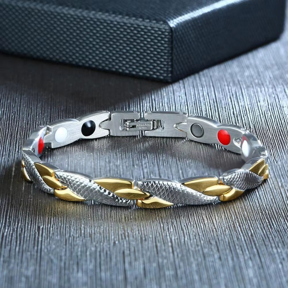 Dragon Pattern Magnetic Therapy Bracelet  Power Healing Magnet Bangle For Men  Women 2