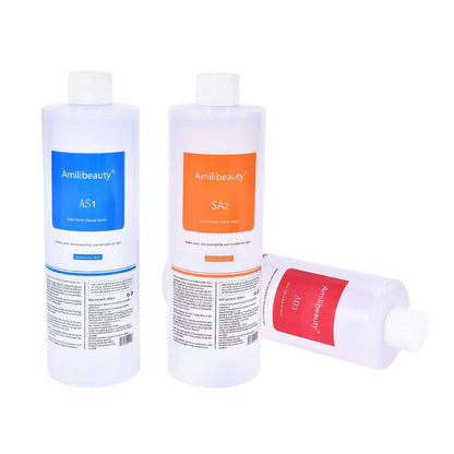 1200ML Hydra Liquid Face Serum Set 3pcs  Aqua Peel Solution AS1 SA2 AO3 For Beauty Machine Deep Ski 2