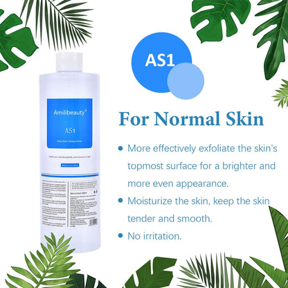 1200ML Hydra Liquid Face Serum Set 3pcs  Aqua Peel Solution AS1 SA2 AO3 For Beauty Machine Deep Ski 3