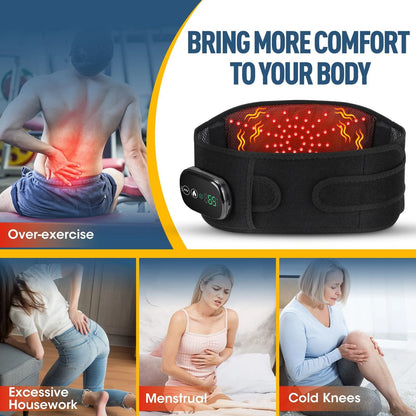 Cordless Heated Massage Pad Red Light Waist Belt 2