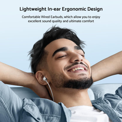 Wired Earplugs for Galaxy, HiFi Surround Sound In-ear, USB Type C 3.5mm Wire Control
