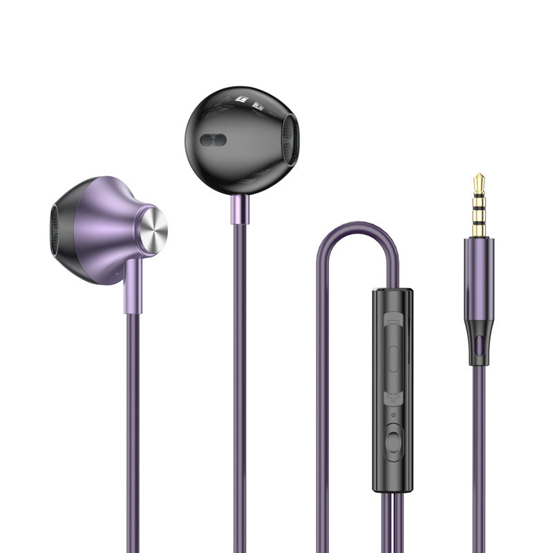 Wired Earplugs for Galaxy, HiFi Surround Sound In-ear, USB Type C 3.5mm Wire Control