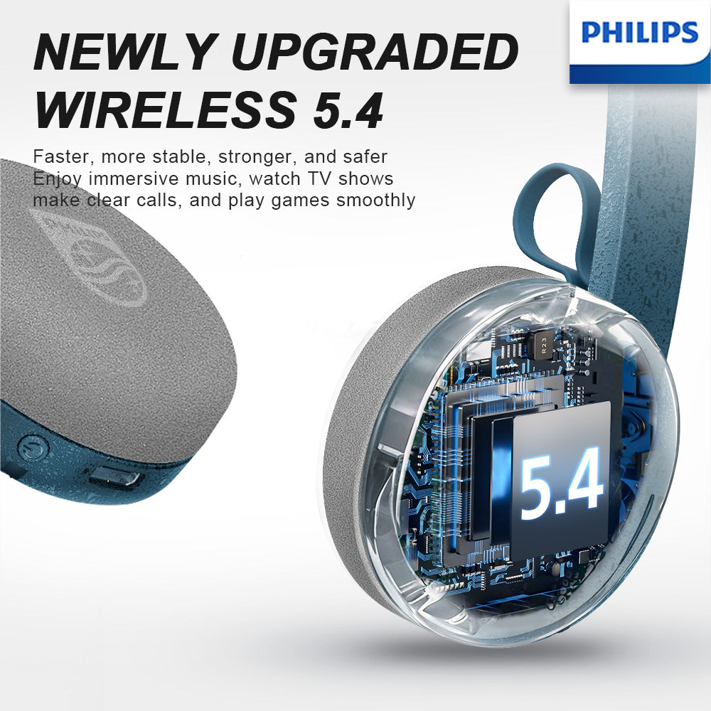 Retro Style Wireless Bluetooth, Smart Noise Cancelling Headphones for Calls