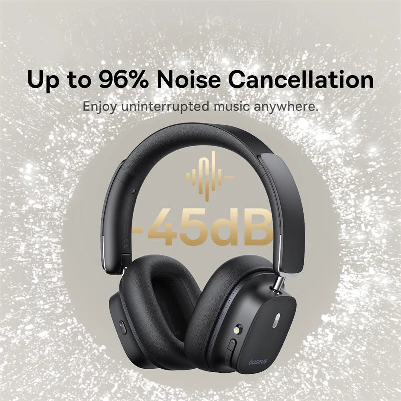 HiRes LDAC Baseus Bowie 30 Max 3D Spatial Audio Over Ear Bluetooth Headphones 1