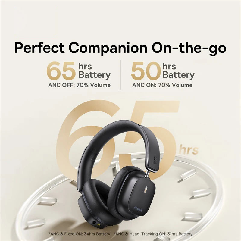 HiRes LDAC Baseus Bowie 30 Max 3D Spatial Audio Over Ear Bluetooth Headphones 4