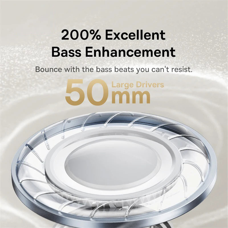 HiRes LDAC Baseus Bowie 30 Max 3D Spatial Audio Over Ear Bluetooth Headphones 5