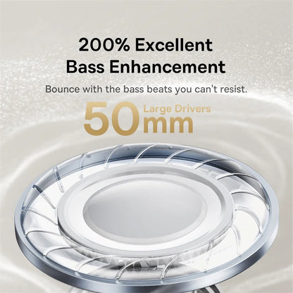 HiRes LDAC Baseus Bowie 30 Max 3D Spatial Audio Over Ear Bluetooth Headphones 5