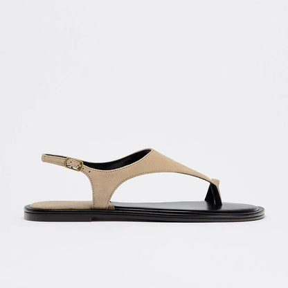 Womens Vintage Flat Toe Herringside Sandals, Rome Style Summer Holiday Sandals & Outdoor Slippers