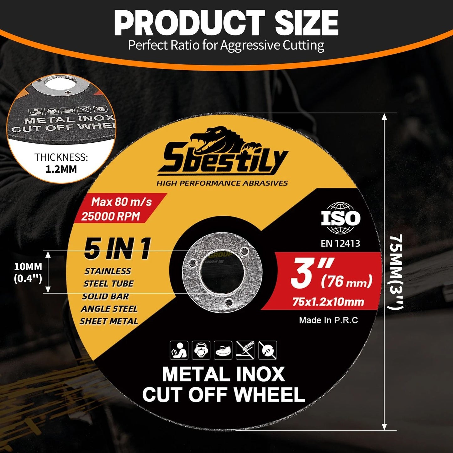 Metal Cutting Disc 75mm Multi Pack 7