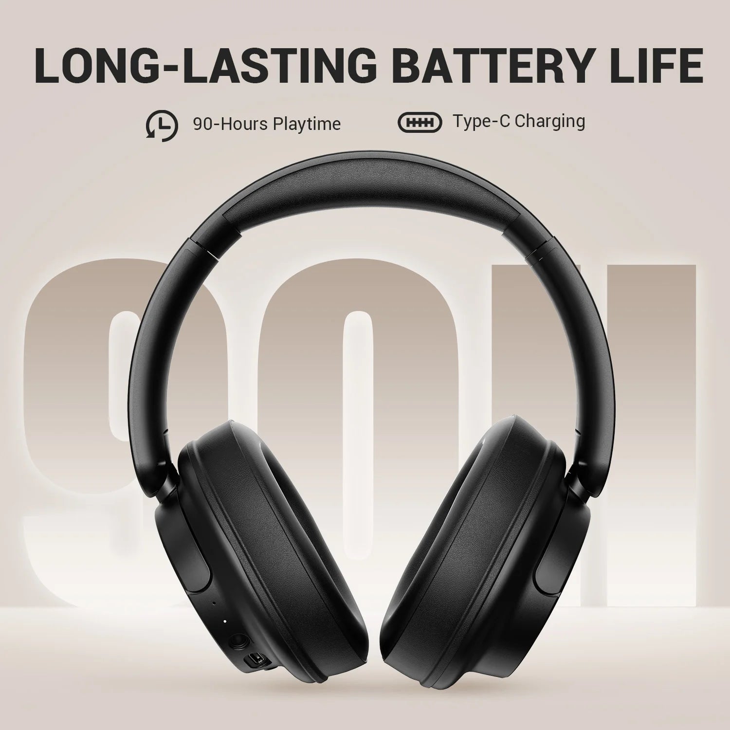 Bluetooth 5.3 Over Ear Headset With Mic, Oneodio SuperEQ V16 Wireless Headphones, Foldable Hi-Res Bass Pop Mode