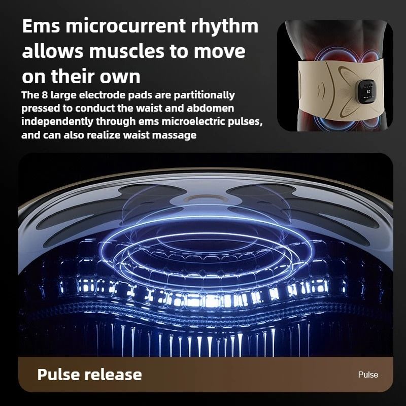 Cordless Heated EMS Massage Belt For Waist 2