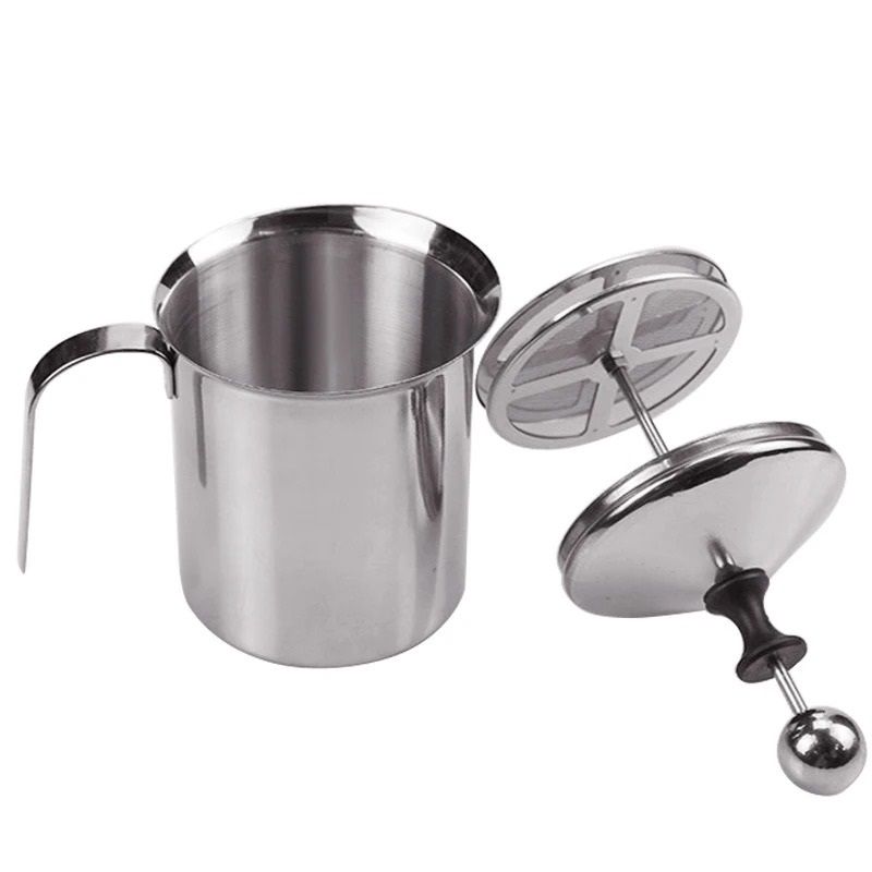 Stainless Steel 400 Ml Double Mesh Milk Frother  Creamer Tool 1