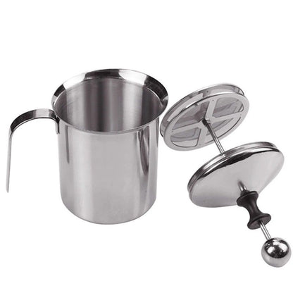 Stainless Steel 400 Ml Double Mesh Milk Frother  Creamer Tool 1